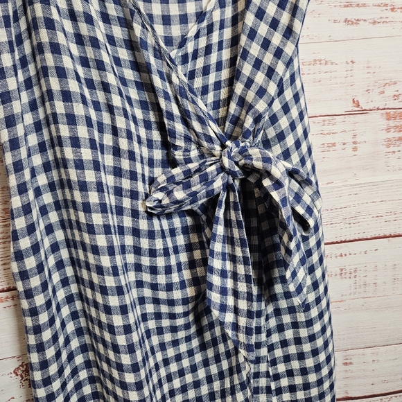 Rails Malia blue gingham wrap tie dress - Picture 10 of 15